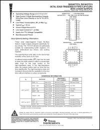 Click here to download SN74HCT574PWT Datasheet