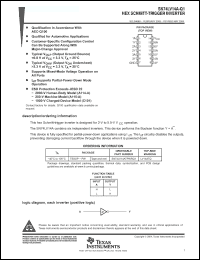 Click here to download SN74LV14A-Q1 Datasheet
