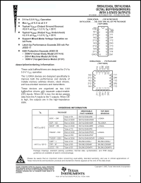 Click here to download SN74LV240APWT Datasheet