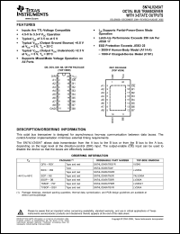 Click here to download SN74LV245ATNSR Datasheet