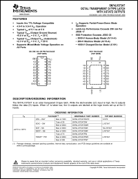 Click here to download SN74LV373ATDWR Datasheet