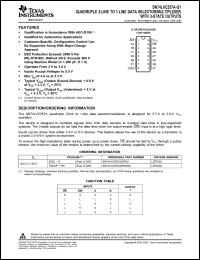 Click here to download SN74LVC257AQDRQ1 Datasheet