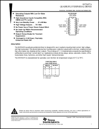 Click here to download SN75437ANEE4 Datasheet