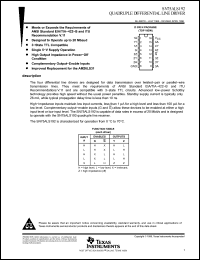 Click here to download SN75ALS192NSR Datasheet