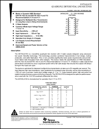 Click here to download SN75ALS193DRE4 Datasheet