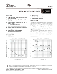 Click here to download TAS5111DADR Datasheet