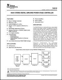 Click here to download TAS5182DCAR Datasheet