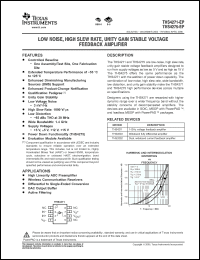 Click here to download THS4271MDGNREP Datasheet