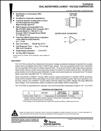 Click here to download TLC3702-Q1 Datasheet
