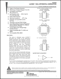 Click here to download TLC372CPE4 Datasheet