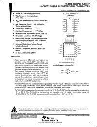 Click here to download TLC374INE4 Datasheet