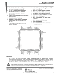 Click here to download TLK2201BRCPG4 Datasheet