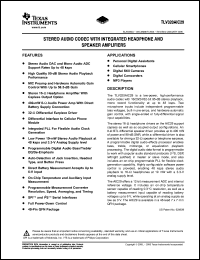 Click here to download TLV320AIC29IRGZR Datasheet