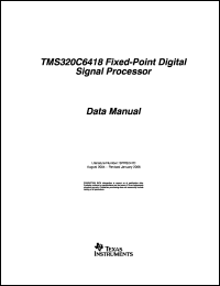 Click here to download TMS320C6418ZTSA500 Datasheet