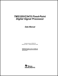 Click here to download TMS320SPVC5470 Datasheet