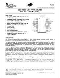 Click here to download TPA0162PWPRG4 Datasheet