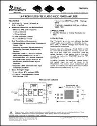 Click here to download TPA2005D1DGNRG4 Datasheet