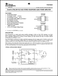 Click here to download TPA6100A2D Datasheet