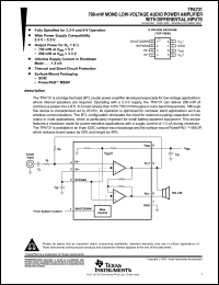 Click here to download TPA731DRG4 Datasheet