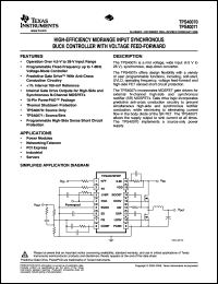 Click here to download TPS40071PWPG4 Datasheet