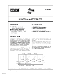 Click here to download UAF42AUE4 Datasheet