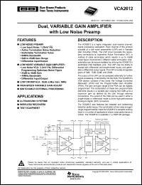Click here to download VCA2612Y/250 Datasheet