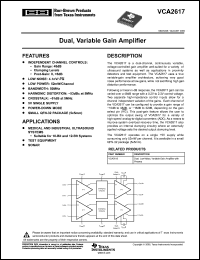Click here to download VCA2617RHBRG4 Datasheet