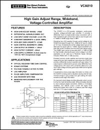 Click here to download VCA810IDRG4 Datasheet