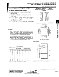 Click here to download SNJ54AS153J Datasheet