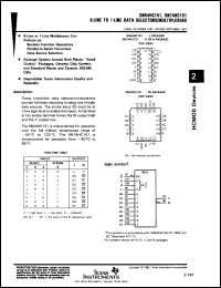 Click here to download SNC54HC151FH Datasheet