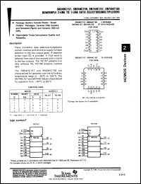 Click here to download SNC54HC157FH Datasheet