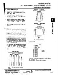 Click here to download SN74HC251J4 Datasheet