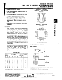 Click here to download SNC54HC253FK Datasheet