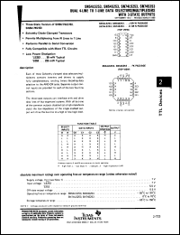Click here to download SN74LS253FN Datasheet