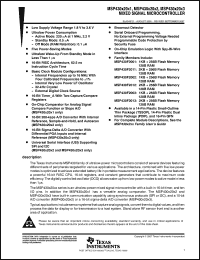 Click here to download MSP430F2002TPWR Datasheet