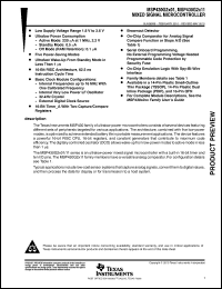 Click here to download MSP430G2001IPW14 Datasheet