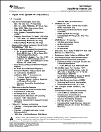 Click here to download TMS320DM6467CZUT7 Datasheet