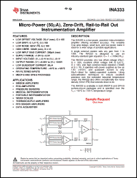 Click here to download INA333AIDGKT Datasheet