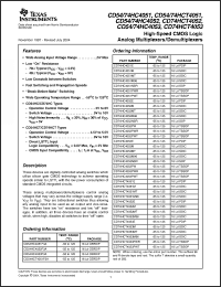 Click here to download CD74HCT4052MTG4 Datasheet