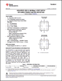 Click here to download TS5A9411DCKTG4 Datasheet