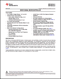 Click here to download MSP430G2201IN14 Datasheet