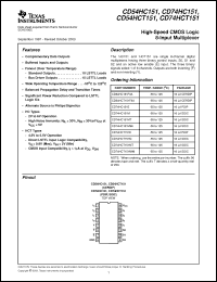 Click here to download CD74HCT151MTG4 Datasheet
