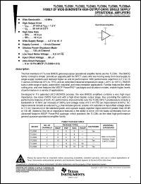 Click here to download TLC085AIPWPG4 Datasheet