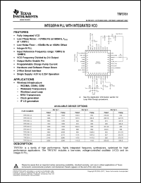 Click here to download TRF3761-HIRHAT Datasheet