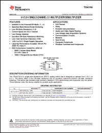 Click here to download TS5A3160DCKT Datasheet
