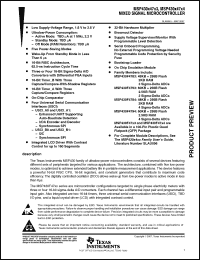 Click here to download MSP430X47X4 Datasheet