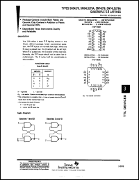 Click here to download SNC54LS279J Datasheet