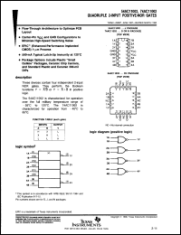 Click here to download 54AC11002J Datasheet
