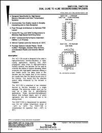 Click here to download SNJ54AC11139J Datasheet