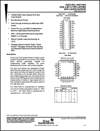 Click here to download SNJ54AC11873J Datasheet